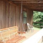 Bear Track - Patio with loveseat swing.
