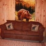 Bear Track - Living room sofa.